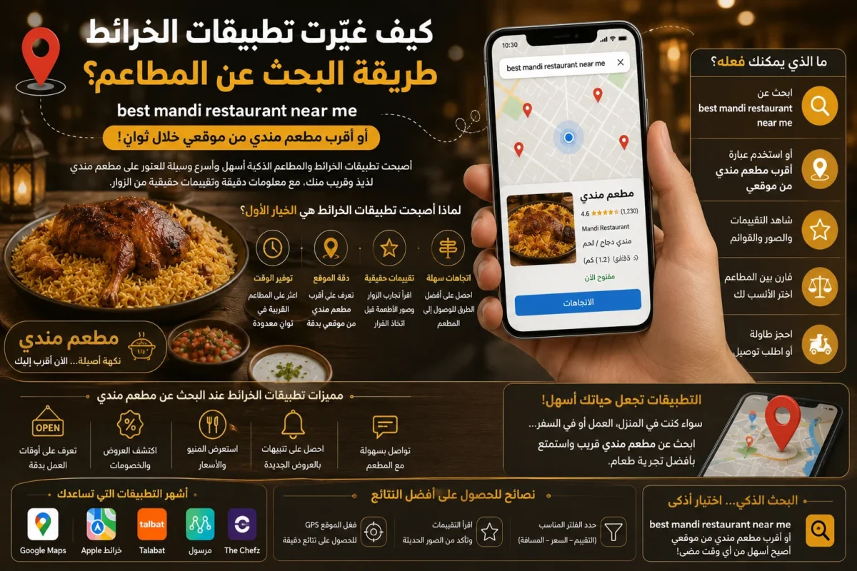 كيف غيّرت تطبيقات الخرائط طريقة البحث عن المطاعم؟