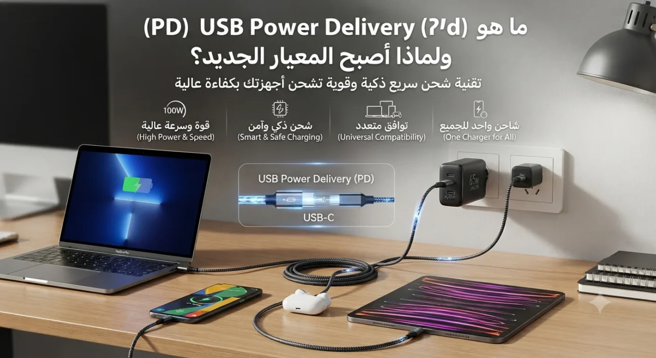 ما هو USB Power Delivery (PD) ولماذا أصبح المعيار الجديد؟