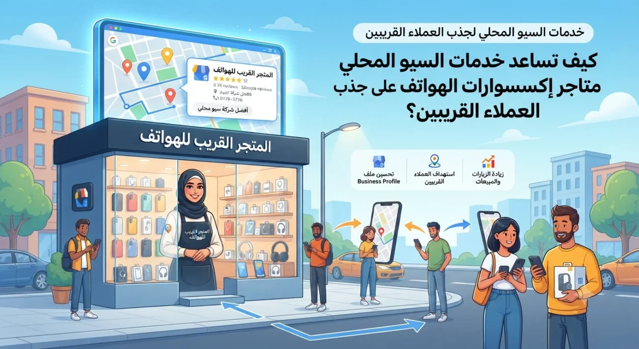 كيف تساعد خدمات السيو المحلي متاجر إكسسوارات الهواتف على جذب العملاء القريبين؟